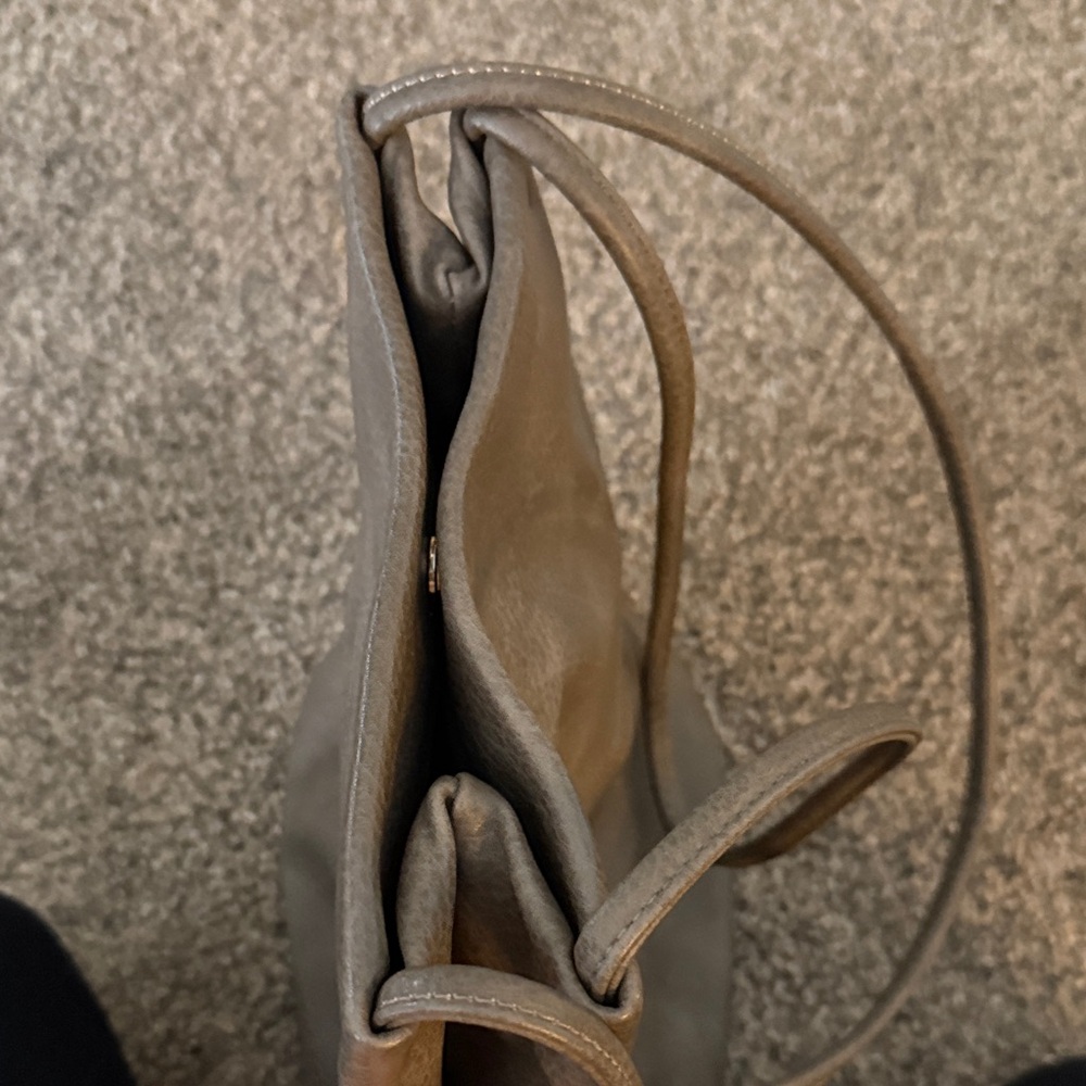 Lucky Brand Taupe Leather Shoulder Bag - Picture 5 of 6